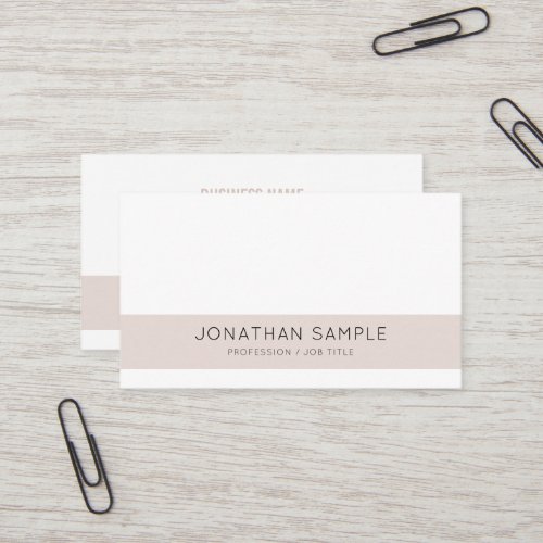 Professional Creative Design Company Modern Plain Business Card