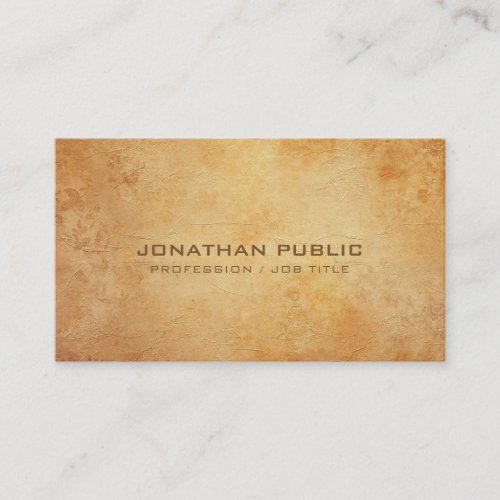 Professional Creative Historical Plain Luxury Business Card