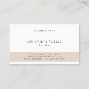 Professional Creative Minimalistic Modern Monogram Business Card