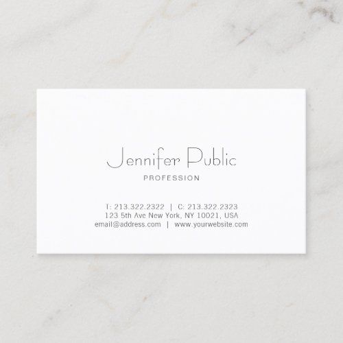 Professional Creative Modern Simple Template Cool Business Card