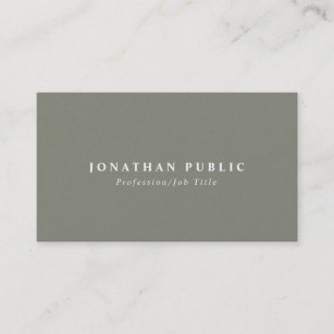 Professional Creative Plain Pearl Finish Luxury Business Card