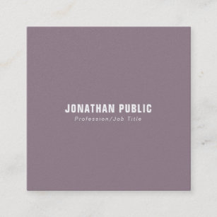 Professional Creative Plain Pearl Finished Luxury Square Business Card