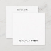 Professional Creative Simple Design Template Chic Square Business Card (Front/Back)