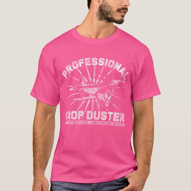 Professional Crop Duster Funny Fart Joke T-Shirt (Front)
