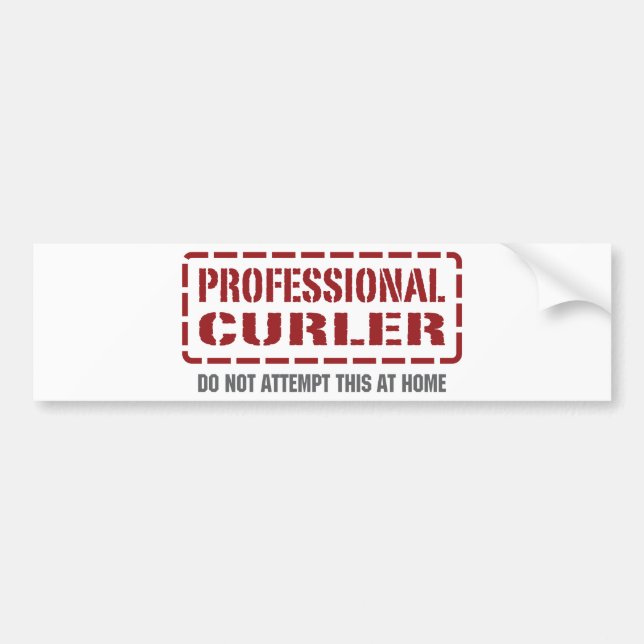 Professional Curler Bumper Sticker (Front)