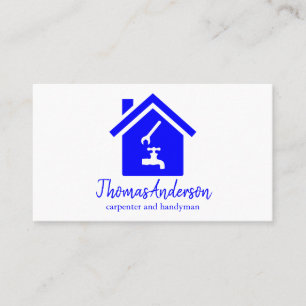 Professional Custom Black Building Construction Business Card