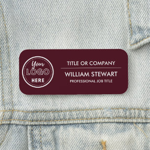 Professional Custom Branding logo Employee Staff Name Tag