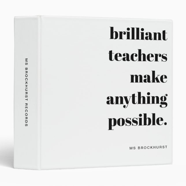 Professional Custom  Business 3 Ring Binder (Front/Spine)