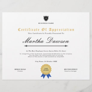 Professional Custom  Business Certificate