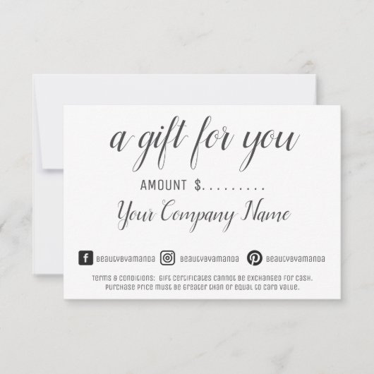 Professional Custom  Business Certificate (Front)