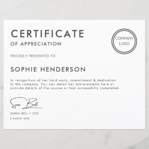 Professional Custom  Business Certificates