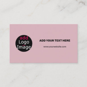 Professional Custom Business Chic Dusty Rose Pink Enclosure Card