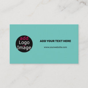 Professional Custom Business Chic Fresh Mint Green Enclosure Card