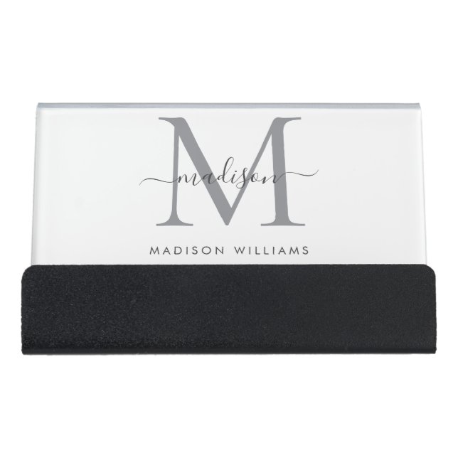 Professional Custom  Business Desk Business Card Holder (Front)