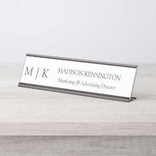 Professional Custom Business Desk Name Plate