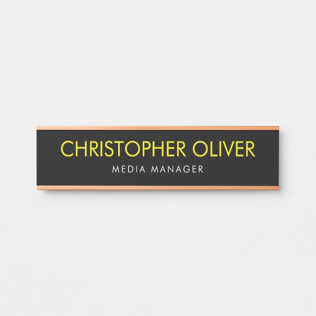 Professional Custom  Business Door Sign (Front)