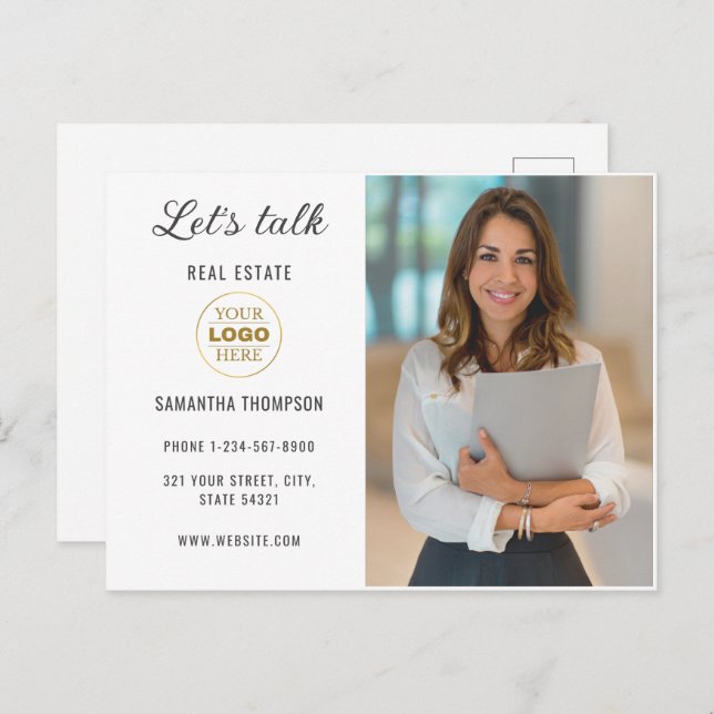 Professional Custom  Business Holiday Postcard (Front/Back)