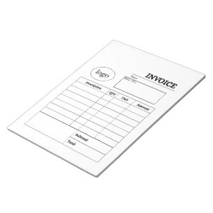 Professional custom business invoice notepad