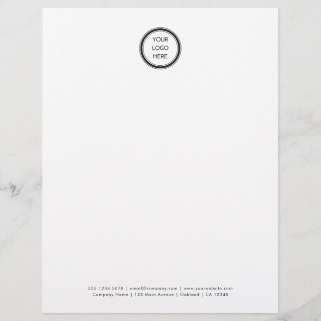 Professional Custom  Business Letterhead (Front)