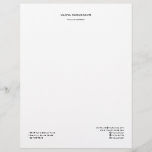 Professional Custom  Business Letterhead