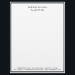 Professional Custom  Business Letterhead<br><div class="desc">Create your own personalizable business Products,  minimalist style which can be easily updated with your Photo and text. If you need any help personalizing this product,  please contact me using the message button below and I will be happy to help.</div>