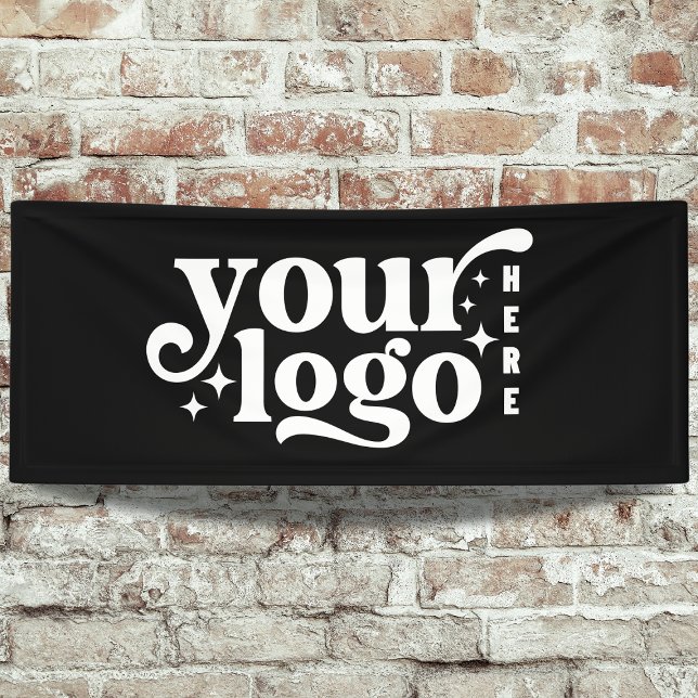 Professional Custom Business Logo Black Banner (Creator Uploaded)
