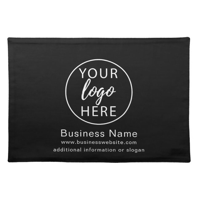 Professional Custom Business Logo Cloth Placemat (Front)