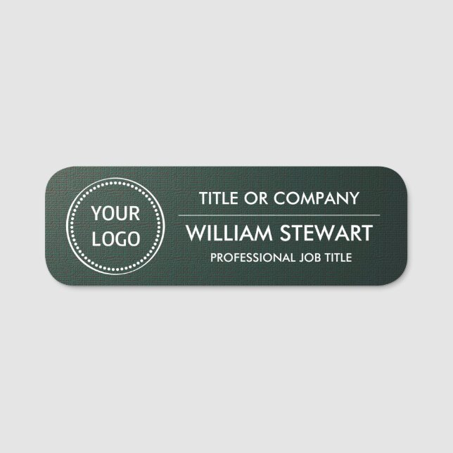 Professional Custom business logo Employee Staff Name Tag (Front)