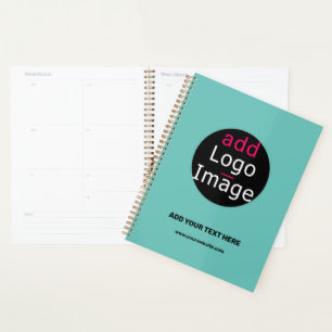 Professional Custom Business Logo Fresh Mint Hue Planner