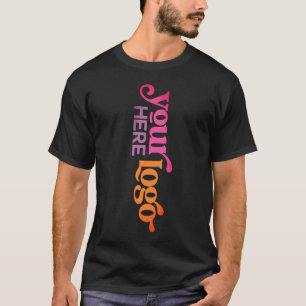 Professional Custom Business Logo Front Back Print T-Shirt