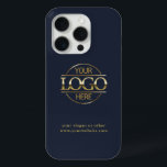 Professional Custom Business Logo | Navy Blue iPhone 15 Pro Case<br><div class="desc">This sleek and stylish case seamlessly combines form and function,  offering premium protection for your device while showcasing your brand in a sophisticated manner. Personalize it with your custom business logo and text for a truly unique touch.</div>