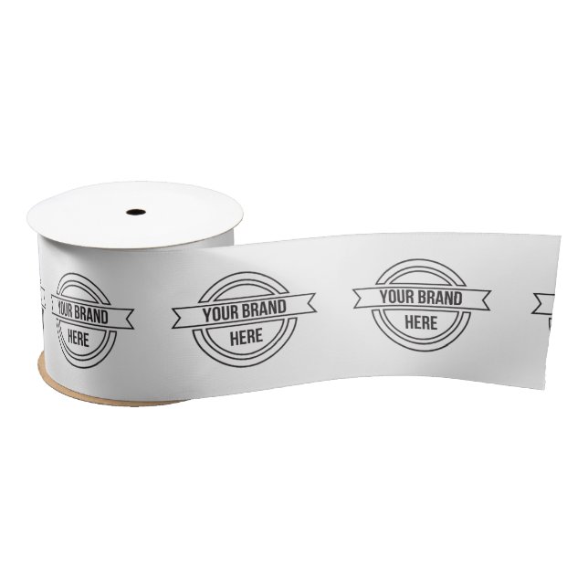 Professional Custom Business Logo Promotion Satin Ribbon (Spool)
