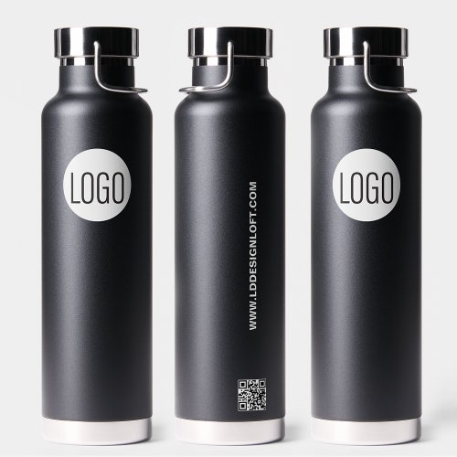 Professional Custom Business logo QR code website  Water Bottle