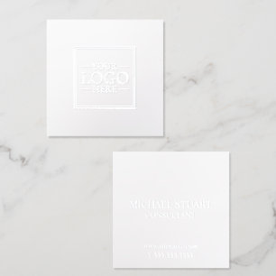 Professional Custom Business Logo Silver Foil Business Cards