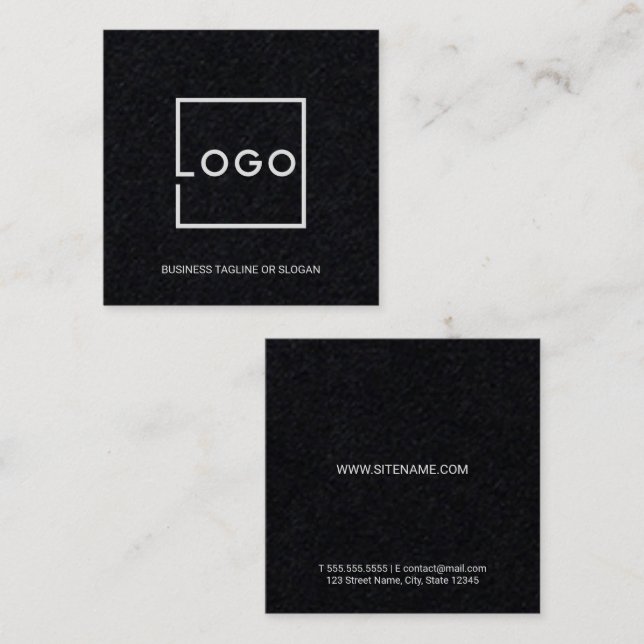 Professional Custom Business Logo Square Business Card (Front/Back)
