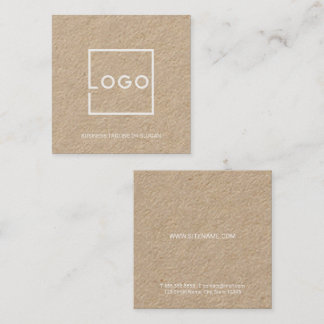 Professional Custom Business Logo Square Business Card