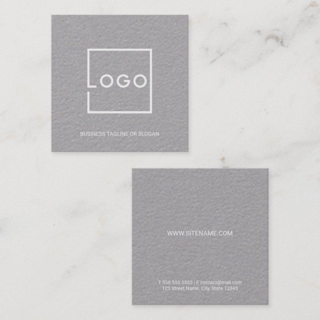 Professional Custom Business Logo Square Business Card (Front/Back)