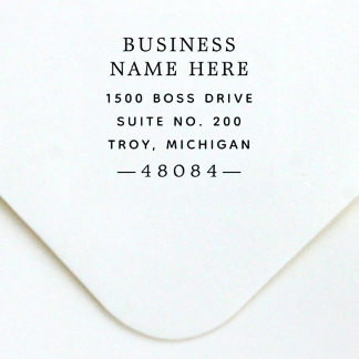Professional Custom Business Name Return Address Self-inking Stamp