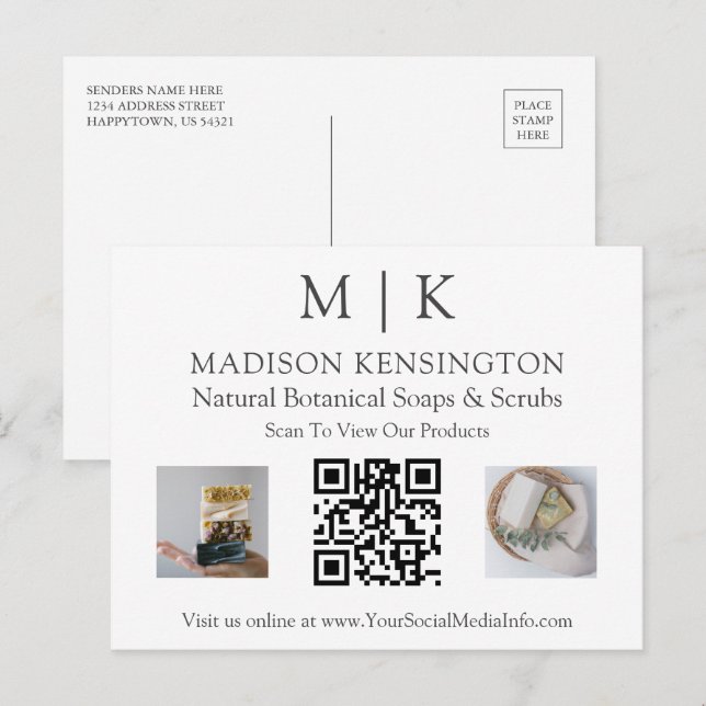 Professional Custom  Business Postcard (Front/Back)