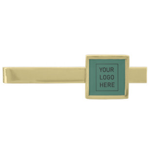 Professional Custom Company   Business Logo        Gold Finish Tie Bar