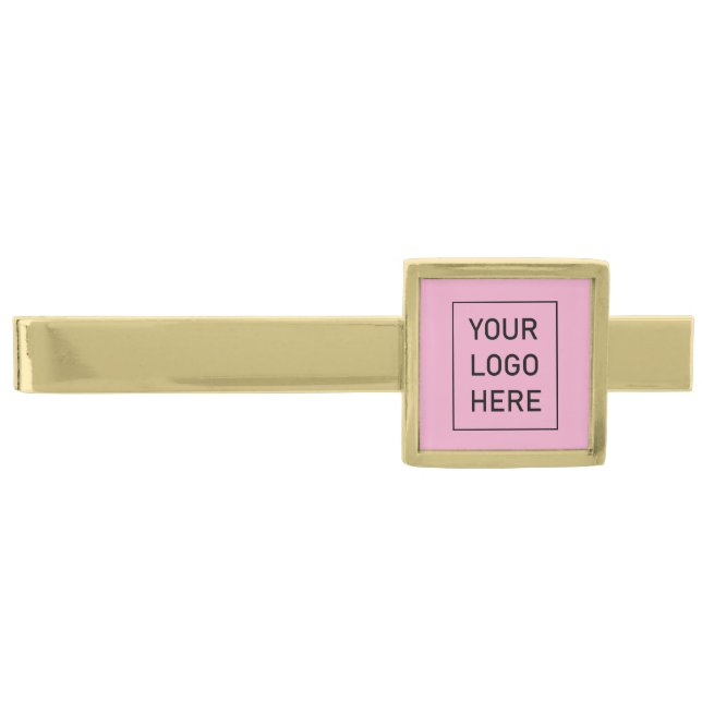 Professional Custom Company | Business Logo        Gold Finish Tie Bar (Front)