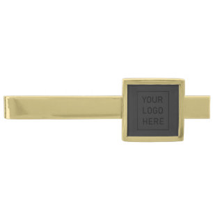 Professional Custom Company   Business Logo        Gold Finish Tie Bar