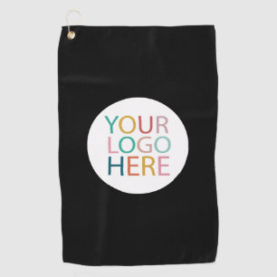 Professional Custom Company Logo Business Black Golf Towel