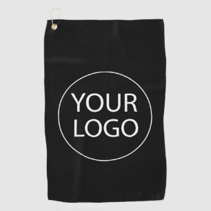 Professional Custom Company Logo Business Black Golf Towel