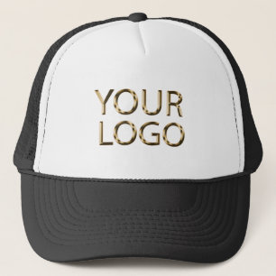 Professional Custom Company Logo Business Black Trucker Hat
