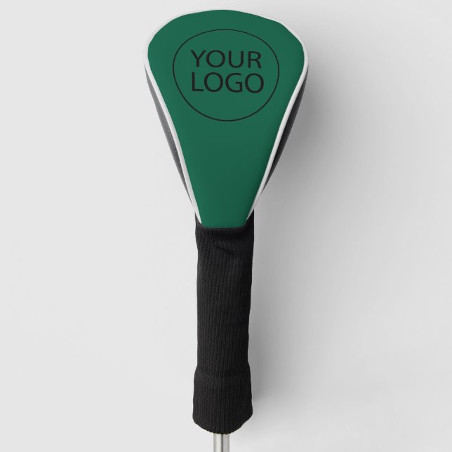 Professional Custom Company Logo Business Green Golf Head Cover (Front)