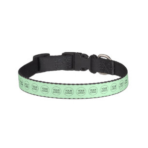Professional Custom Company Logo Business Green Pet Collar