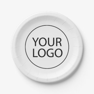 Professional Custom Company Logo Business  Paper Plates