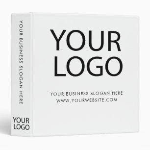 Professional Custom Company Logo Business White 3 Ring Binder
