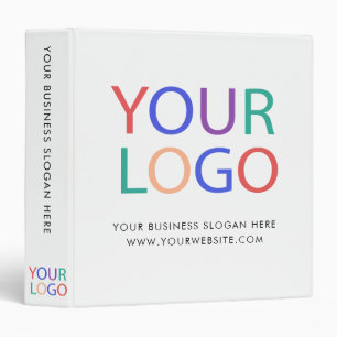 Professional Custom Company Logo Business White 3 Ring Binder